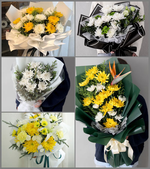 江苏泰州兴化市昭阳镇阳山村白事花束代送